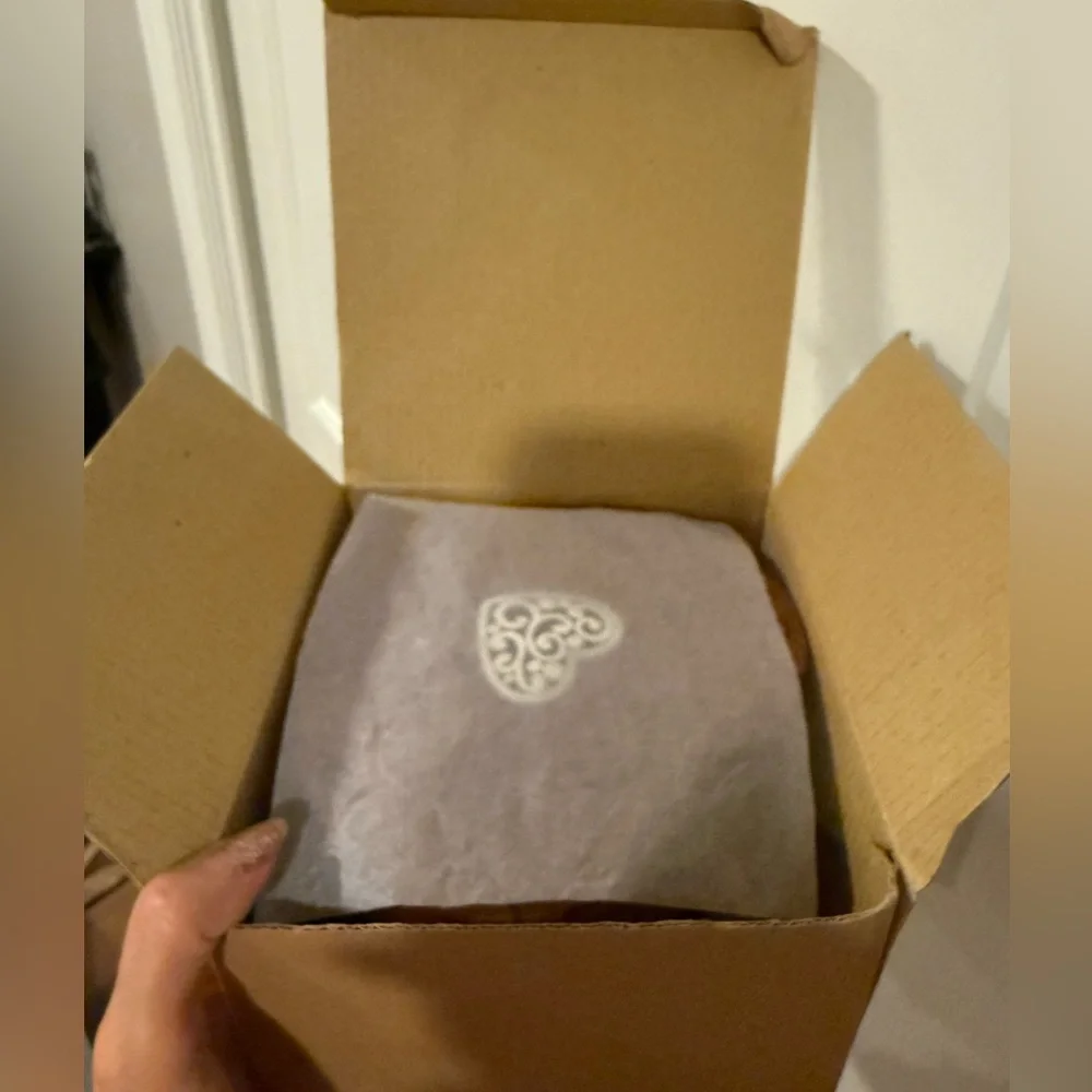 Brighton Suede Heart Shaped Jewelry Box - Picture 2 of 11